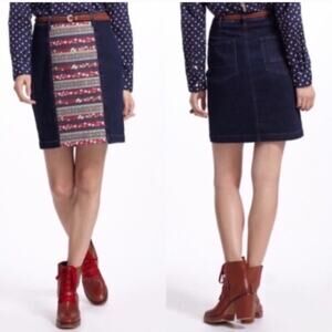 Anthropologie Holding Horses Denim Skirt*